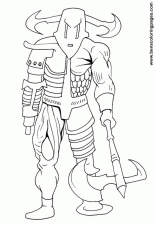 Cyborg coloring pages for children