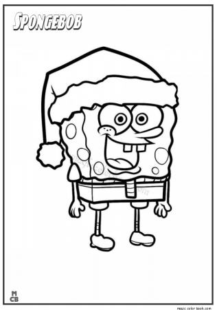 SpongeBob christmas Coloring Pages 02
