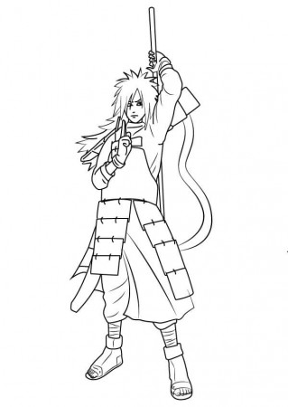evil madara Coloring Page - Anime Coloring Pages