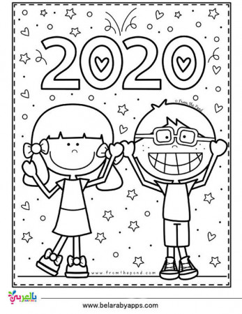 Top 10 new year 2020 coloring pages free printable ⋆ belarabyapps