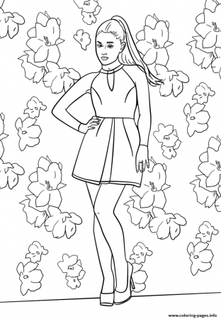 Ariana Grande Celebrity Coloring Pages Printable