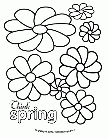 Flowers Free Coloring Pages for Kids - Printable Colouring Sheets