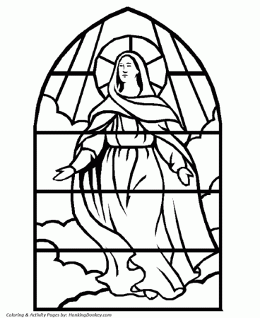stained glass windows Colouring Pages