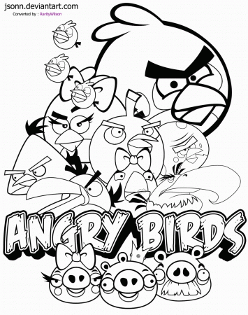 angry birds coloring pages - Free Large Images