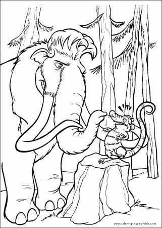 Ice Age Dawn Of The Dinosaurs Coloring Page