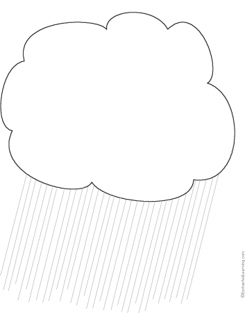 Coloring Page - Printable Raindrops