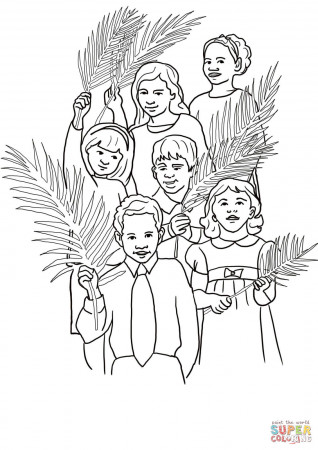 Hosanna for Jesus coloring page | Free Printable Coloring Pages