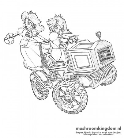 14 Pics of Mario Kart Daisy Coloring Pages - Daisy From Mario ...