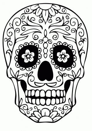 Adult Coloring Pages With Skulls - Coloring Pages For All Ages