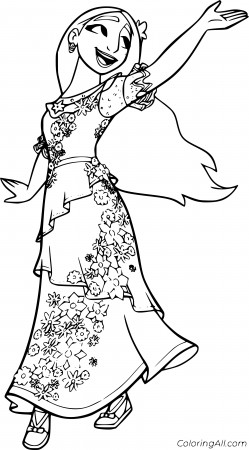 Isabela Madrigal coloring pages