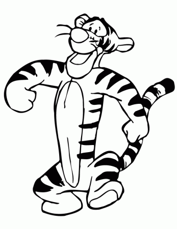 Tigger - Coloring Pages for Kids and for Adults