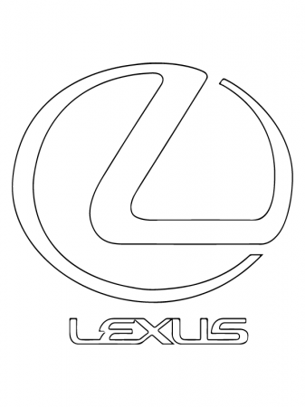 Lexus Car Logo Coloring Page - Free Printable Coloring Pages for Kids