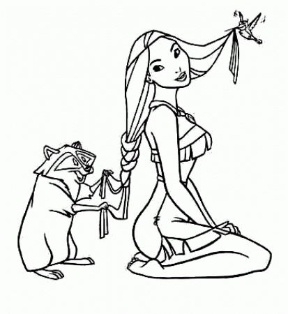 Printable Pocahontas Coloring Pages | Coloring Me