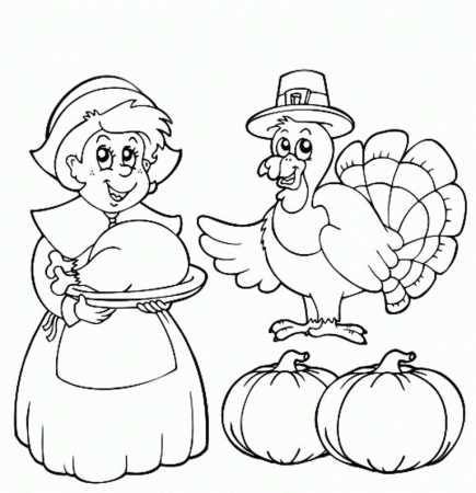 Free Thanksgiving Coloring Printable Pages - Coloring Page
