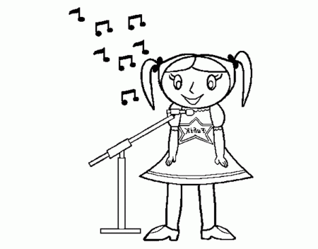 singing coloring pages - High Quality Coloring Pages