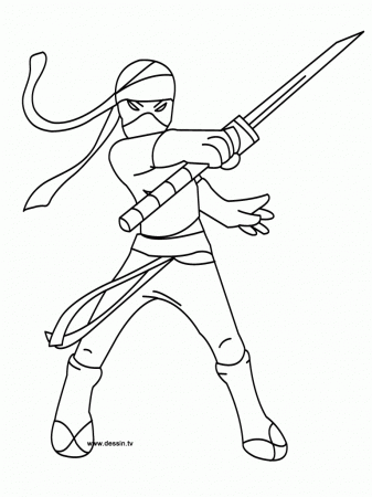 cartoon ninja coloring pages - Clip Art Library