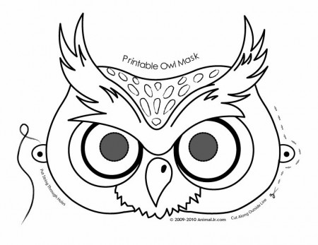 owl-mask-coloring-page | Woo! Jr. Kids Activities : Children's Publishing