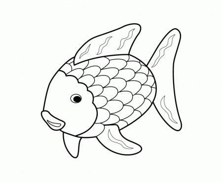 The Rainbow Fish Coloring Page - Coloring Pages for Kids and for ...