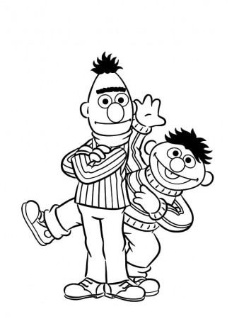 Bert And Ernie | Free Coloring Pages on Masivy World