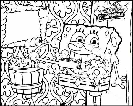 Cartoon Characters Brushing Teeth Coloring Pages - Coloring Pages ...
