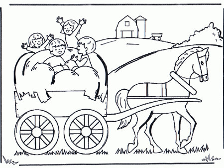 Hay wagon - At the farm