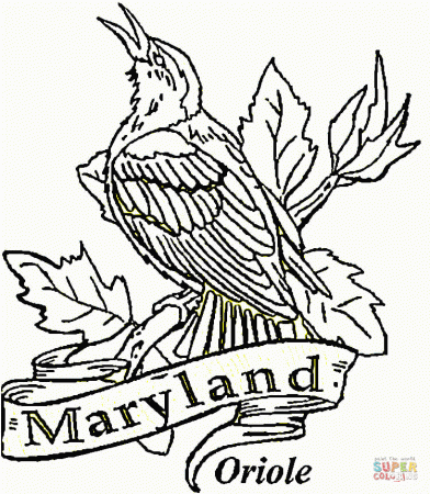 Maryland State Map coloring page | Free Printable Coloring Pages