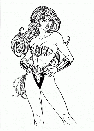 Pages Coloring Pages For Free Wonder Woman Color Pages Coloring ...
