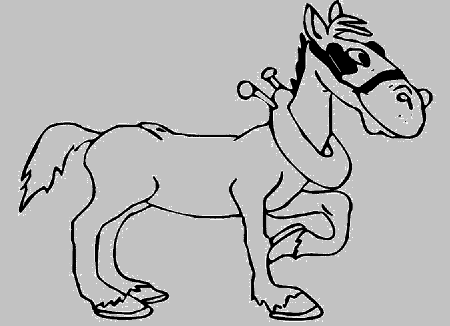 Race Horse Coloring Pages - HiColoringPages