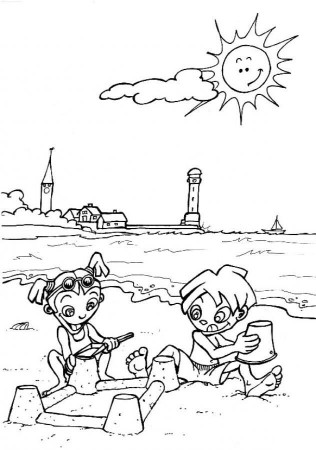 7 Pics of Beach Scene Coloring Pages - Beach Scene Coloring Pages ...