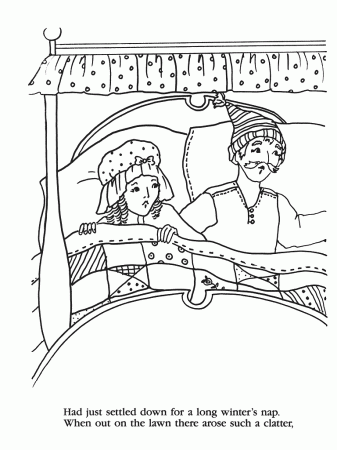 night before christmas coloring pages - High Quality Coloring Pages
