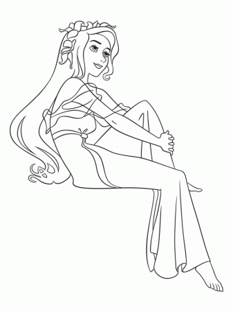Giselle Daydreaming in Enchanted Coloring Pages: Giselle ...