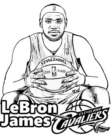 LeBron James coloring page, picture, sheet to print NBA