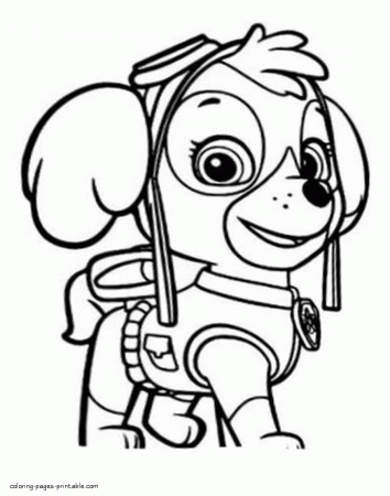 Paw Patrol printable coloring pages || COLORING-PAGES-PRINTABLE.COM