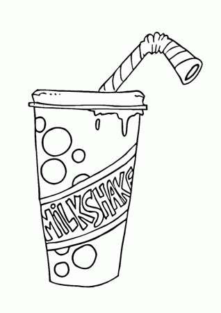 milkshake clipart black and white - Clip Art Library