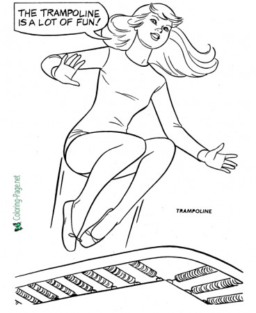 Girls playing Sports - Coloring Pages for Girls