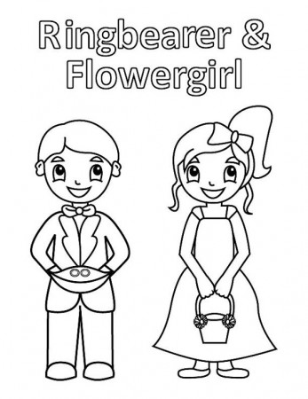 Flower Girl Coloring Pages