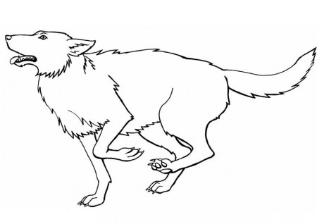 Wolf-coloring-picture-19 | Free Coloring Page Site