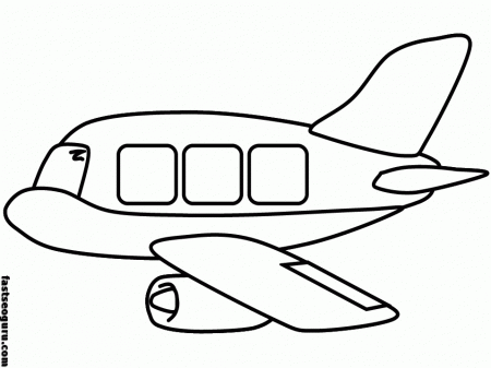 kids coloring pages airplane military printable