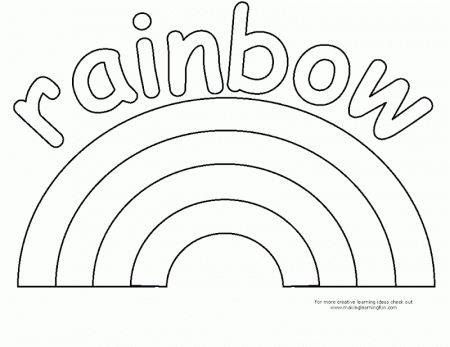 Coloring Pages Of Rainbows | Best Coloring Pages