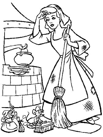 Coloring Page - Cinderella coloring pages 10