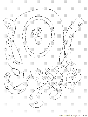 pages octopus education alphabets printable coloring page