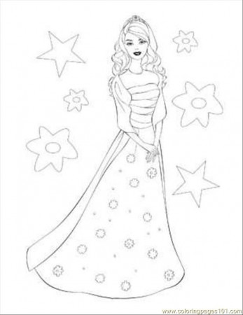Free Online Colouring Pages Of Barbie