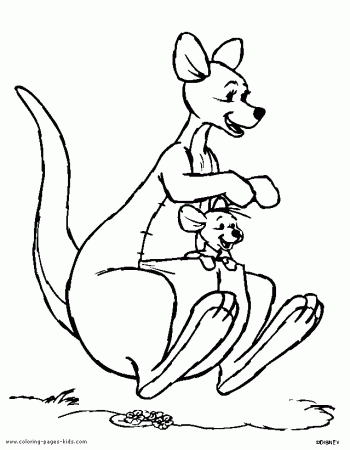 Kanga And Roo Coloring Pages - Free Printable Coloring Pages 