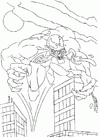 venom spiderman Colouring Pages (page 2)
