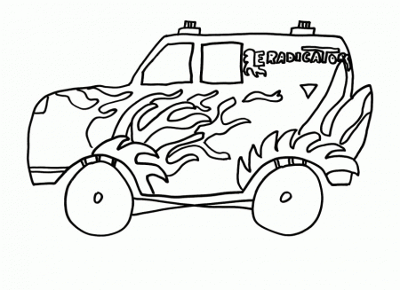 Coloring Pages Striking Monster Truck Coloring Pages Picture Id 