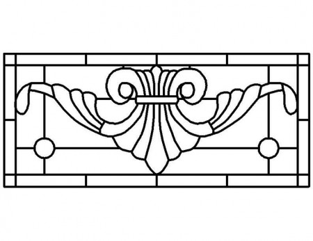 Free Fanlight and Transom Patterns For Stained Glass