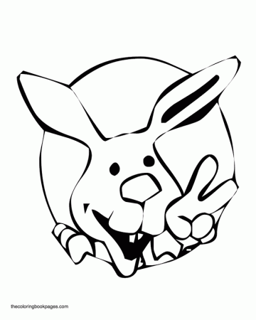 rabbit 1 wini rabbit face Colouring Pages (page 2)