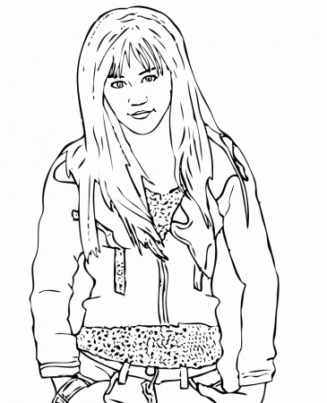 Hannah Montana Online Coloring Book - Figure Coloring Pages 