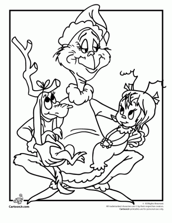 Coloring Pages Of The Grinch - Free Printable Coloring Pages 