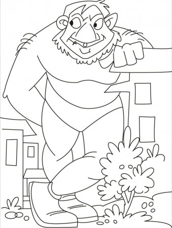 Giant House Coloring Pages
